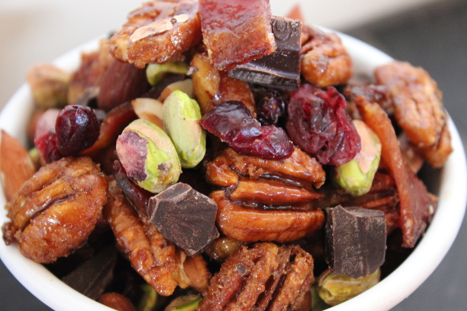 Candied pecan trail mix